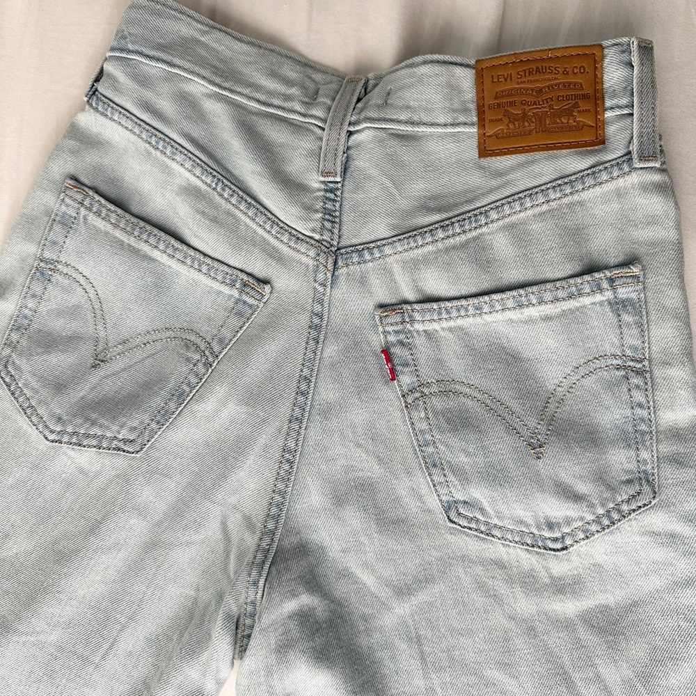 Levi’s Light Wash Wide Leg Women’s Jeans Linen blend NWT - Picture 7 of 7